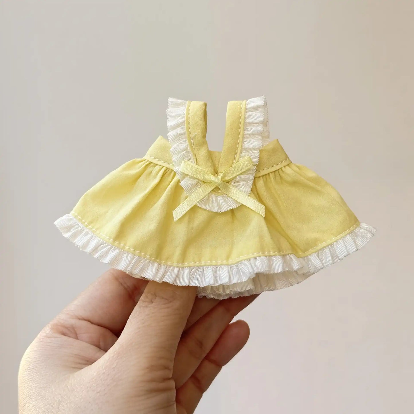 Soft Ribbon Pinafore Dress