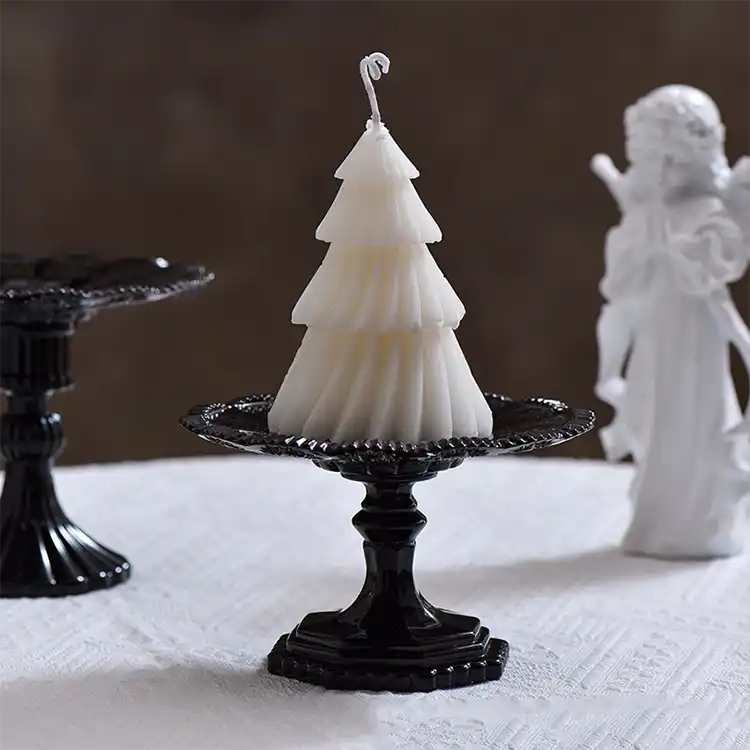 Noir Glass Candle Holder