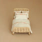 Handmade Wicker Bed Dollhouse Furniture