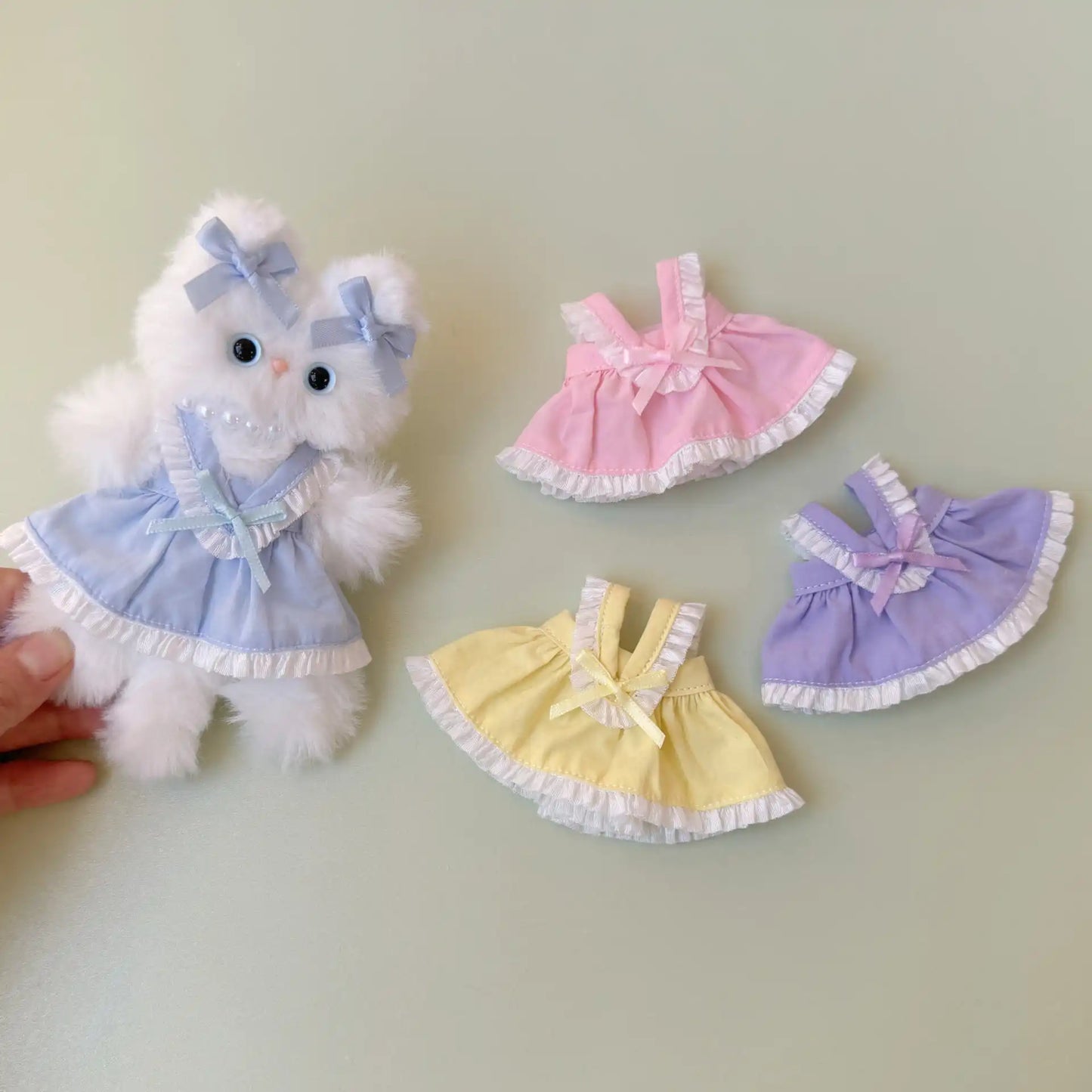 Soft Ribbon Pinafore Dress