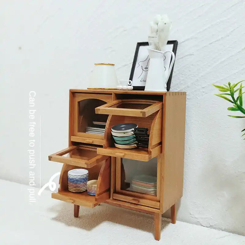 Nordic Style Wooden Mini Cabinet