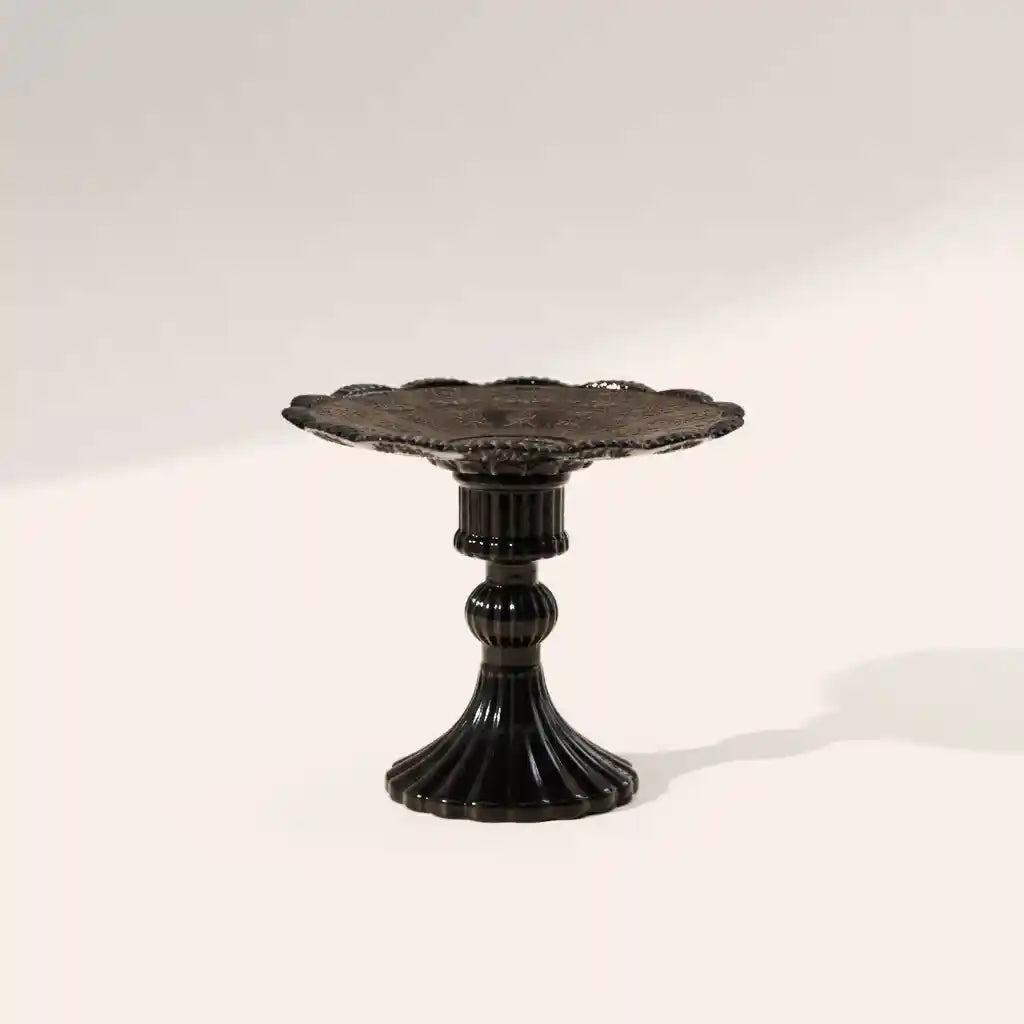 Noir Glass Candle Holder