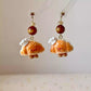 Bread baker croissant earrings