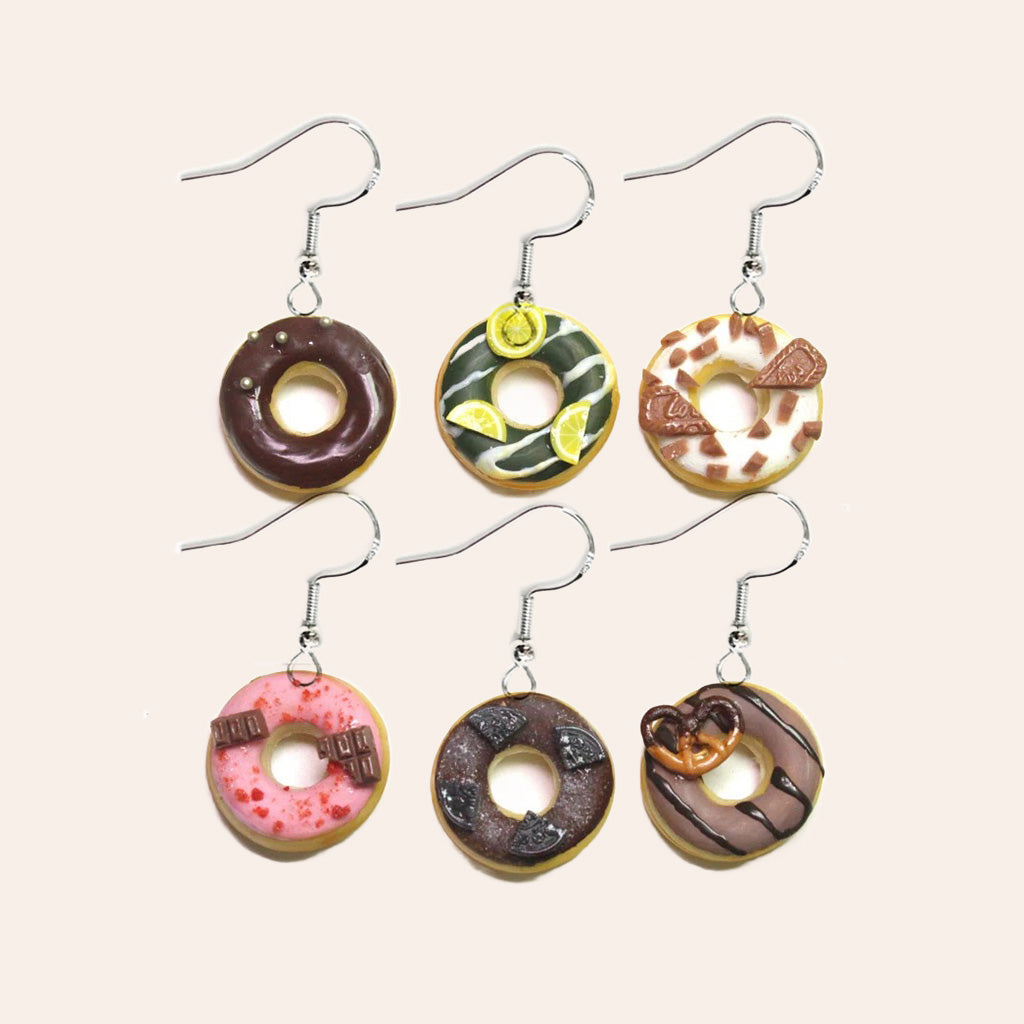 Chocolate Donut (with earrings)
