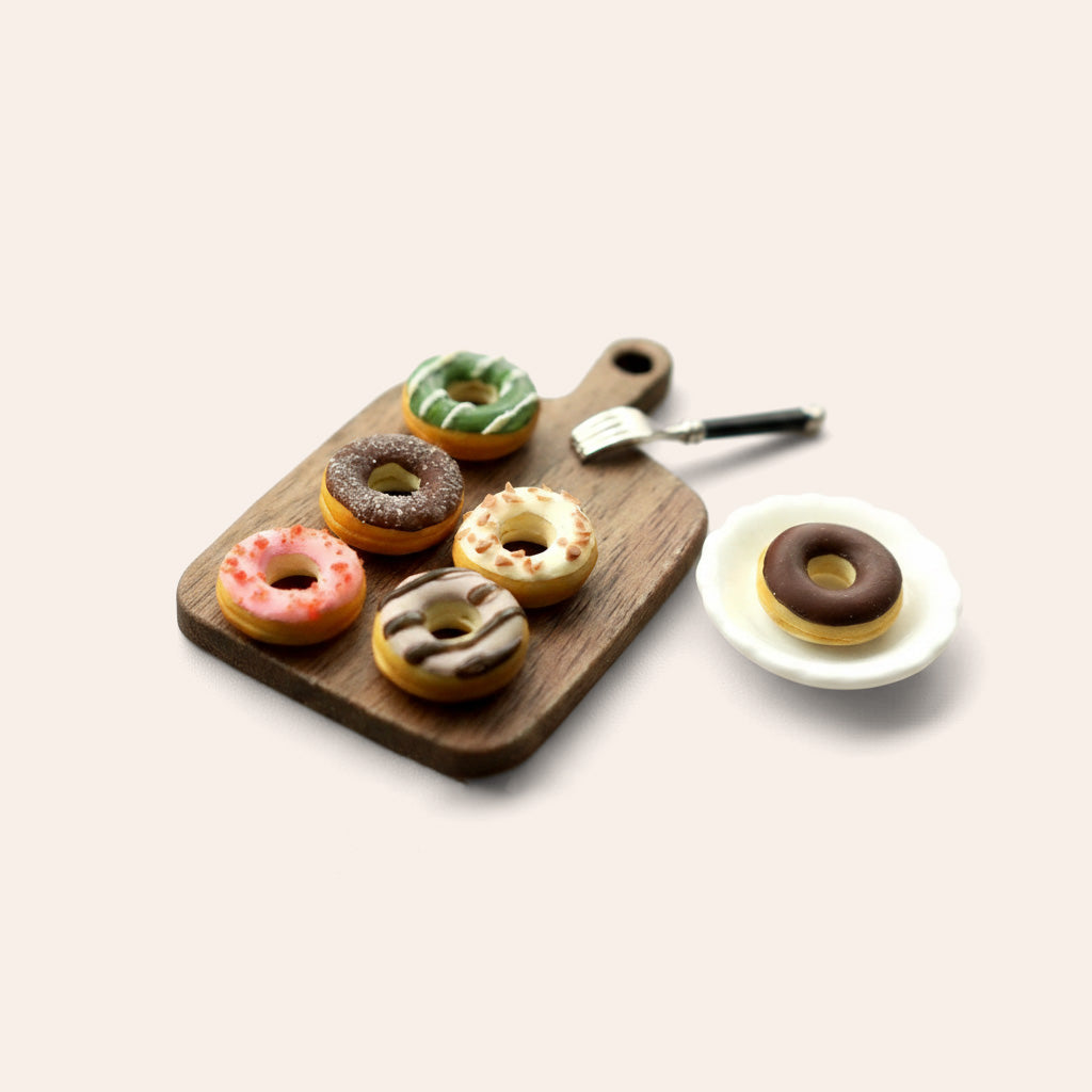 Chocolate Donut (with earrings)