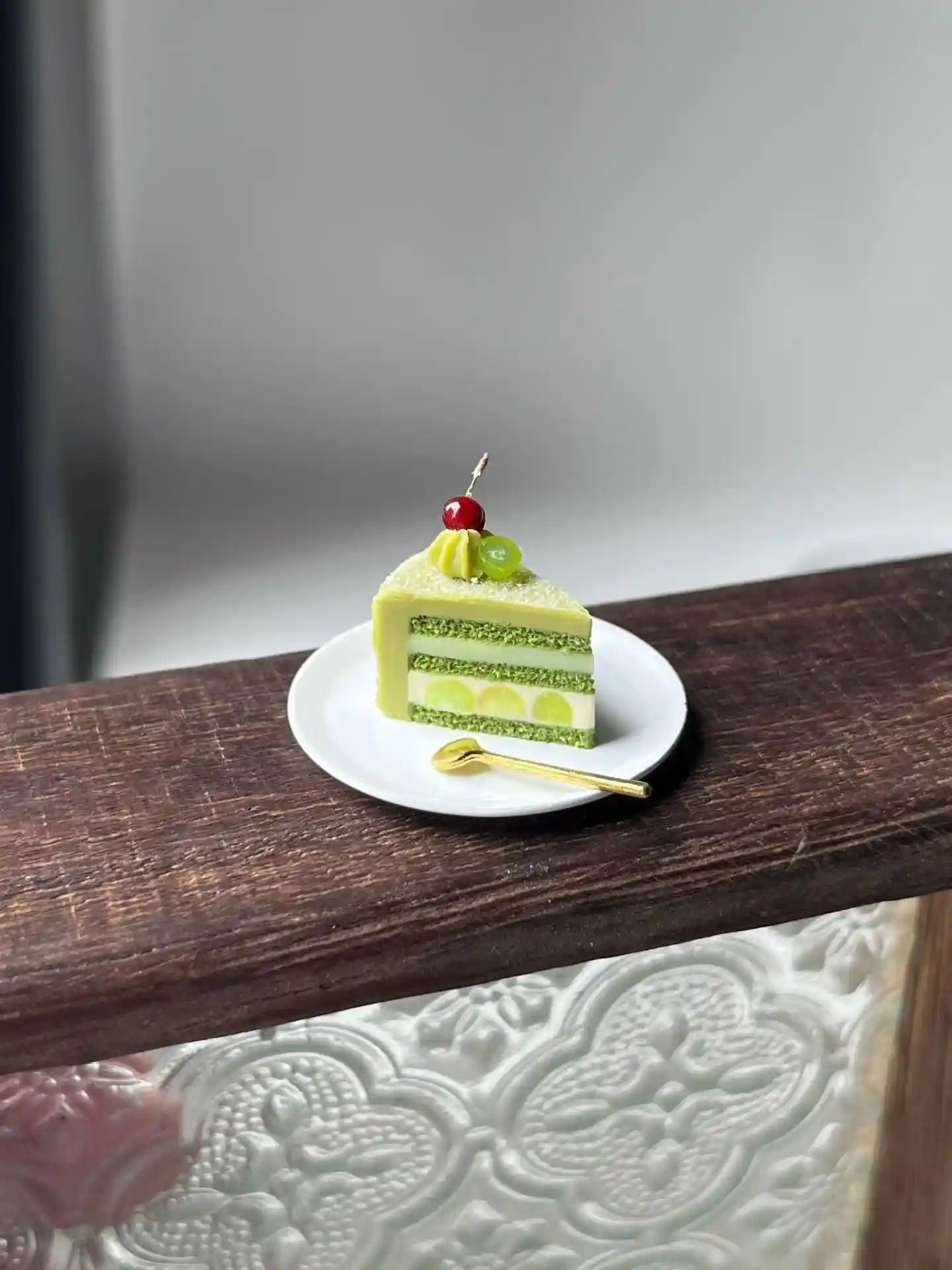 Matcha Green Grape Cake