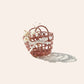 Bow openwork woven basket
